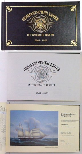 Germanischer Lloyd International Register 1867-1992 Image for Germanischer Lloyd International Register 1867-1992