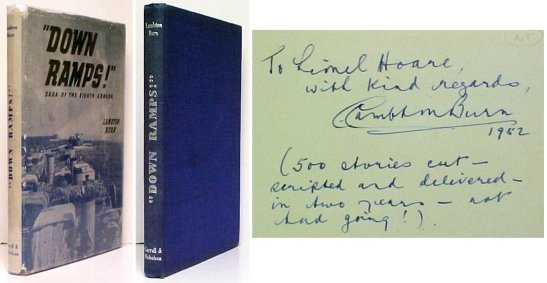 Image for Down Ramps!  : Saga of the Eighth Armada: A Story of Men who Fought and Sweated and Cursed in the Long Struggle fromTobruk, 1941, to Kiel, 1945  1st UK, signed in dj. 