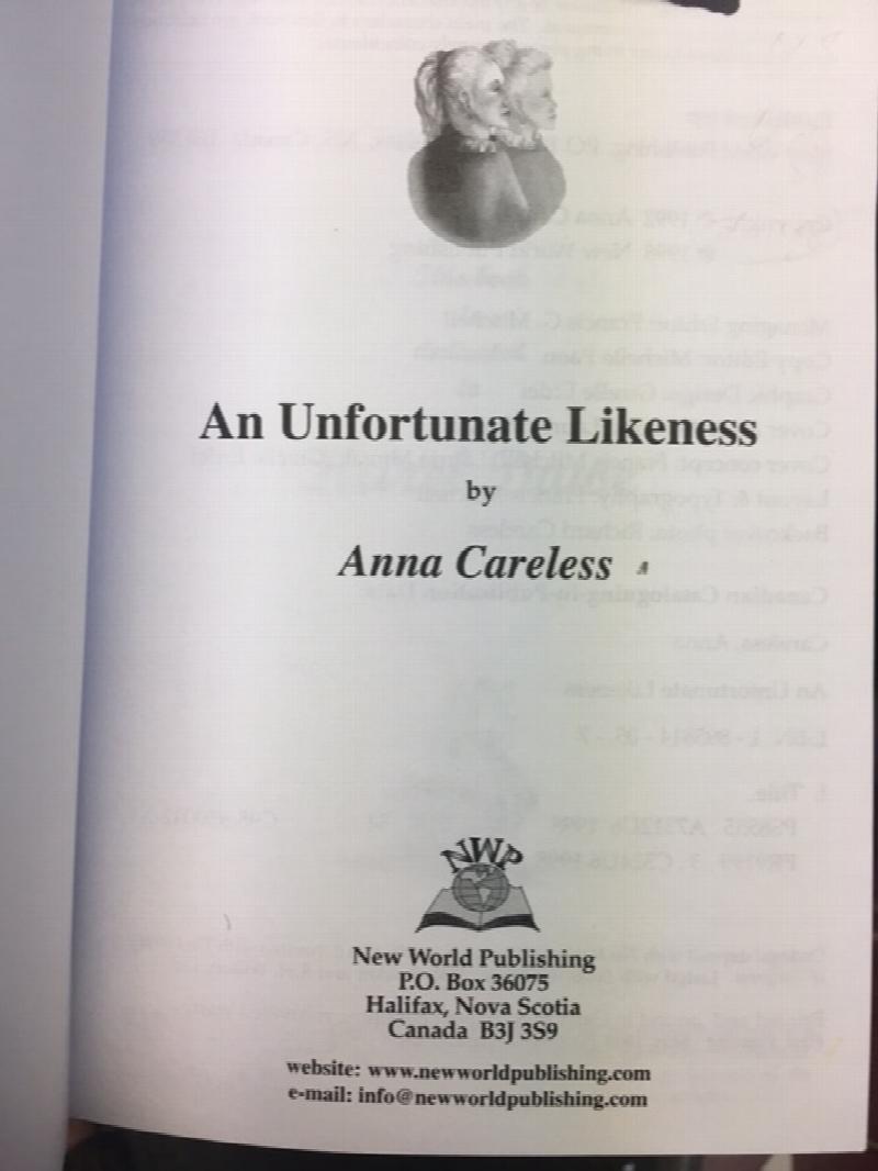 An Unfortunate Likeness. First Edition, Signed