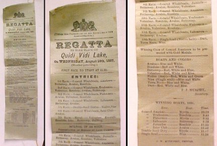 Image for Regatta to Take Place on Quidi Vidi Lake, on Wednesday, August 10th, 1887 Regatta to Take Place on Quidi Vidi Lake, on Wednesday, August 10th, 1887