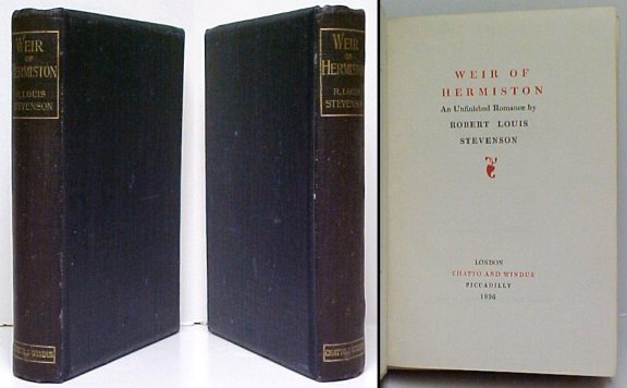 Image for Weir of Hermiston. 1st ed. Weir of Hermiston. 1st ed.