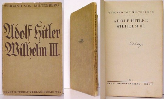 Image for Adolph Hitler Wilhelm III Adolph Hitler Wilhelm III
