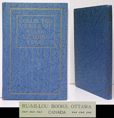 Image for Collected Verse of Susan Victoire Lewis Collected Verse of Susan Victoire Lewis