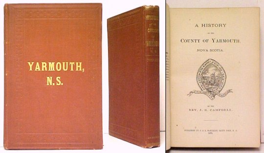 History of the County of Yarmouth. brown cloth.