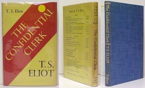 Confidential Clerk. First Edition, Second state in 1st state dj.