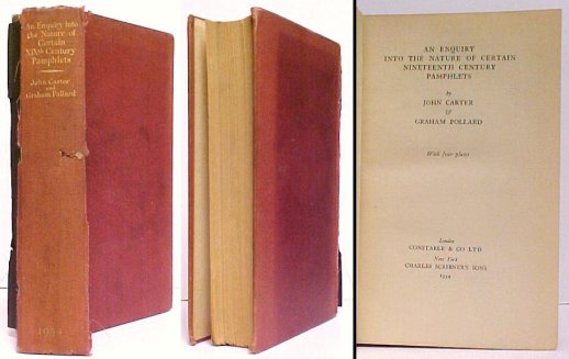 Image for Enquiry into the Nature of Certain Nineteenth Century Pamphlets Enquiry into the Nature of Certain Nineteenth Century Pamphlets