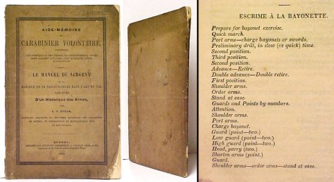 Image for Aide-Memoire du Carabinier Volontaire, comprenant une compilation des termes de commandement usités dans l'armée anglaise, avec quelques notes explicatives