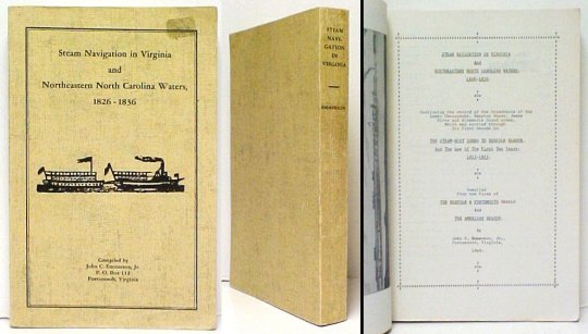 Image for Steam Navigation in Virginia and Northeastern North Carolina Waters 1826-1836 Steam Navigation in Virginia and Northeastern North Carolina Waters 1826-1836