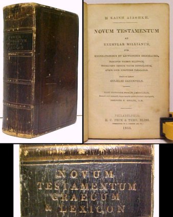 Novum Testamentum - with - The Polymicrian Greek Lexicon to the New Testament