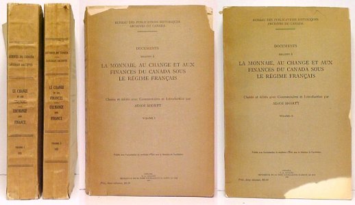 Documents relating to Canadian Currency, Exchange and Finance during the French Period. 2 vols.