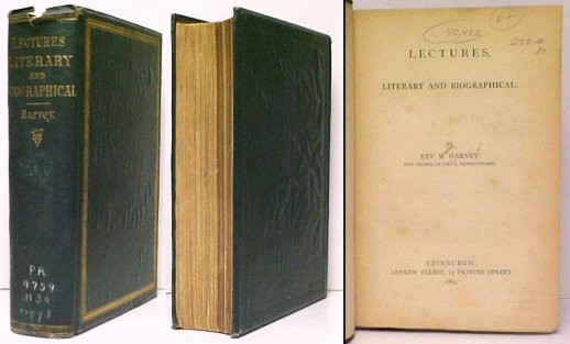 Lectures, Literary and Biographical