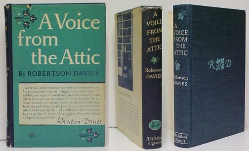 Voice from the Attic. First Edition in dustjacket