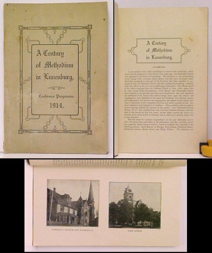 Image for Century of Methodism in Lunenburg : Conference Programme, 1914
