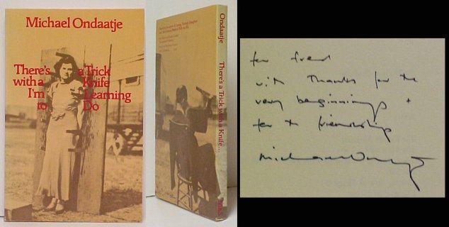 There's a Trick with a Knife I'm Learning to Do. First Edition, Signed
