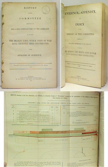 Image for Report of the Committee Appointed by The Lords Commissioners of Admiralty to Examine the Designs upon which Ships of War have Recently been Constructed. disbound.