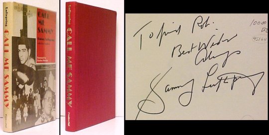 Call Me Sammy. signed in dj 1st Image for Call Me Sammy. signed in dj 1st