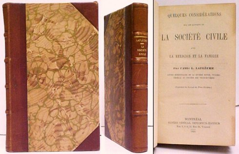 Quelques Considerations sur les Rapports de La Societe Civile avec la Religion et la Famille Image for Quelques Considerations sur les Rapports de La Societe Civile avec la Religion et la Famille