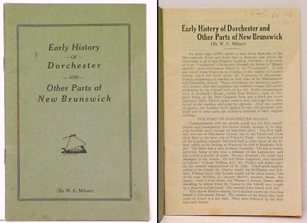 Early History of Dorchester and Other Parts of New Brunswick. First Edition. Image for Early History of Dorchester and Other Parts of New Brunswick. First Edition.