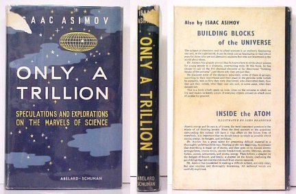 Only a Trillion. First Edition in dustjacket Image for Only a Trillion. First Edition in dustjacket