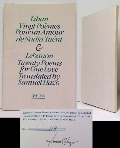 Liban Vingt Poemes Pour un Amour & Lebanon Twenty Poems for One Love. ltded signed
