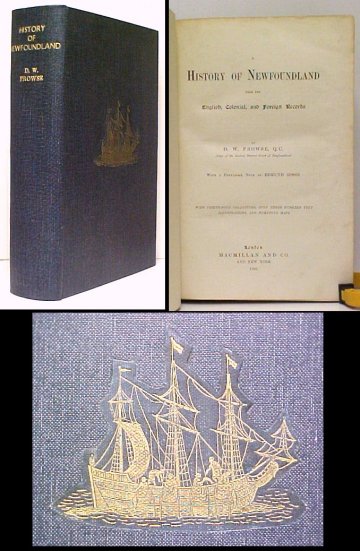 History of Newfoundland. 1st, with Church History, lacking map, rebound