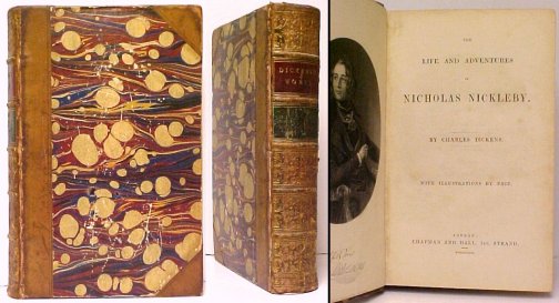 Life and Adventures of Nicholas Nickleby. 1st book edition, later state