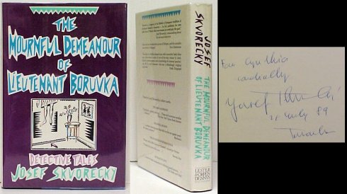 Mournful Demeanor of Lieutenant Boruvka. First Edition in dustjacket, Signed