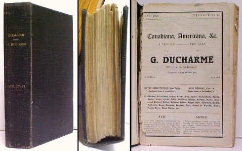 G. Ducharme : Canadiana, Americana, &c. Catalogues No. 27 -
