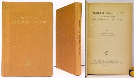 Wilhelm von Ockham : Untersuchungen zur Ontologie der Ordnungen