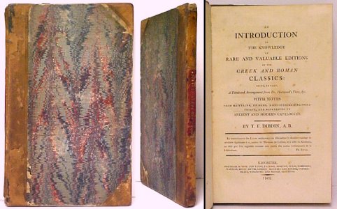 Image for Introduction to the Knowledge of Rare and Valuable Editions of the Greek and Roman Classics. 1st ed.