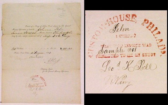 Image for Invoice dated Pictou, NS, 10th August 1838 issued by The General Mining Association for coal aboard the Schooner Pelon Invoice dated Pictou, NS, 10th August 1838 issued by The General Mining Association for coal aboard the Schooner Pelon