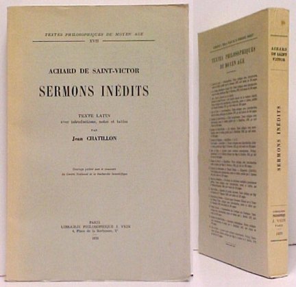 Image for Achard de Saint-Victor : Sermons Inédits
