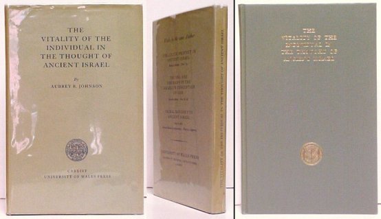 Image for Vitality of the Individual in the Thought of Ancient Israel. 2nd ed in dj Vitality of the Individual in the Thought of Ancient Israel. 2nd ed in dj