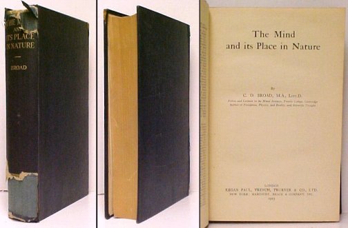 Mind and its Place in Nature. 1st UK Image for Mind and its Place in Nature. 1st UK