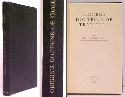 Image for Origen's Doctrine of Tradition Origen's Doctrine of Tradition