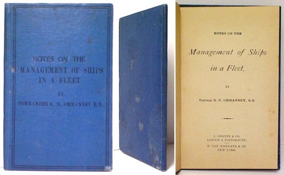 Notes on the Management of Ships in a Fleet. blue cloth