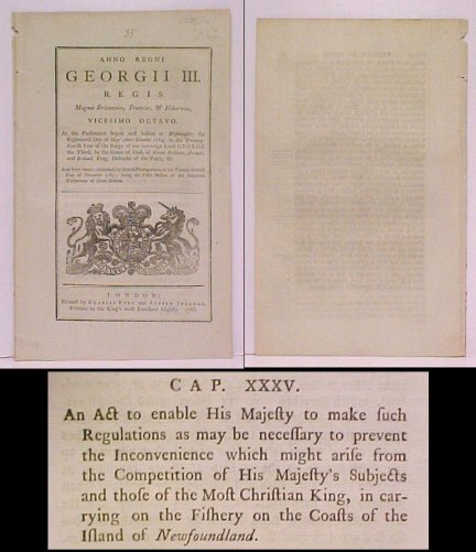 Image for Act to enable His Majesty to make such Regulations as may be necessa 