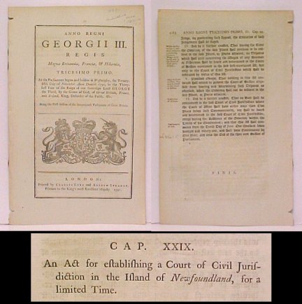 Image for Act for establishing a Court of Civil Juridiction in the Island of New 