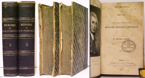 Image for Memoirs of the Life of The Right Honourable Richard Brinsley Sheridan. 2 vols Memoirs of the Life of The Right Honourable Richard Brinsley Sheridan. 2 vols