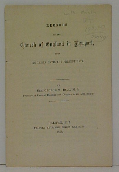Records of the Church of England in Newport, from its origin until the present date