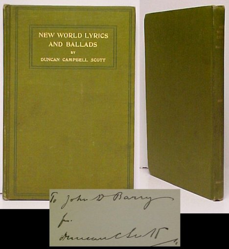 Image for New World Lyrics and Ballads. First Edition, Signed New World Lyrics and Ballads. First Edition, Signed