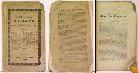Halifax Monthly Magazine. Vol.3. No.7. December, 1832