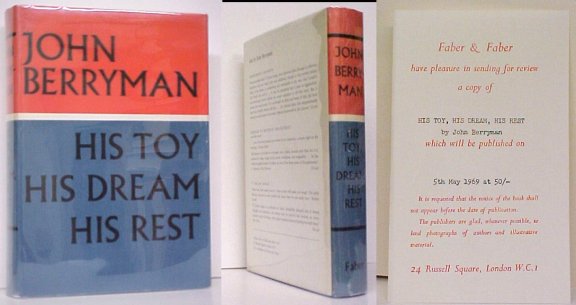 Image for His Toy, His Dream, His Rest : 308 Dream Songs. First British Edition in dustjacket.