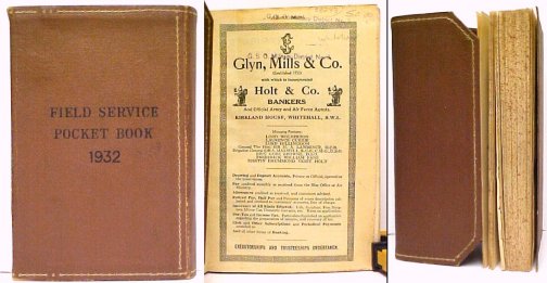 Field Service Pocket Book 1932. in faux leather wrapper