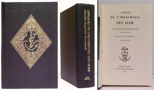 Image for Annales de l'Imprimerie des Alde Annales de l'Imprimerie des Alde