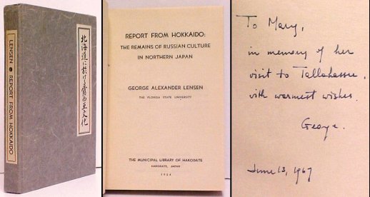 Report from Hokkaido: The Remains of Russian Culture in Northern Japan. signed Image for Report from Hokkaido: The Remains of Russian Culture in Northern Japan. signed