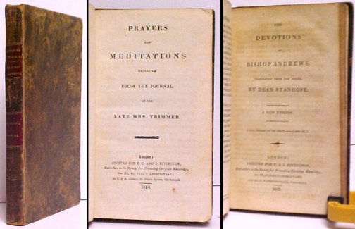 Image for Prayers and Meditations extracted from the late Mrs. Trimmer Prayers and Meditations extracted from the late Mrs. Trimmer