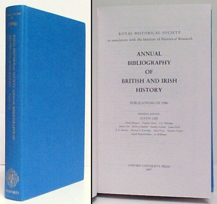 Annual Bibliography of British and Irish History : Publications of 1996