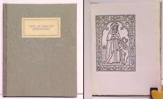 Vita de Sancto Hieronymo. in green box. Image for Vita de Sancto Hieronymo. in green box.