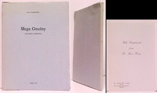Image for Sluga Gnusny : Fragment Pamietnika Sluga Gnusny : Fragment Pamietnika